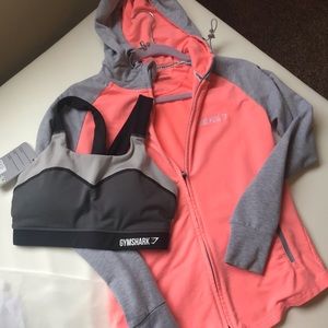 Gymshark Jacket and Bra